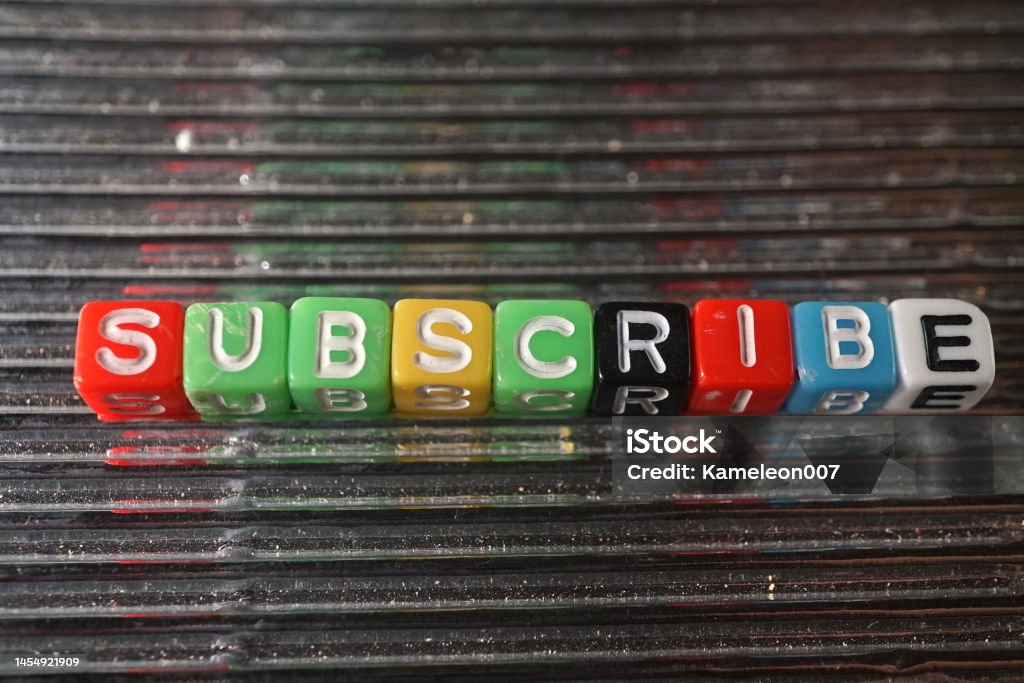 subscribe concept of subscribe Business Stock Photo