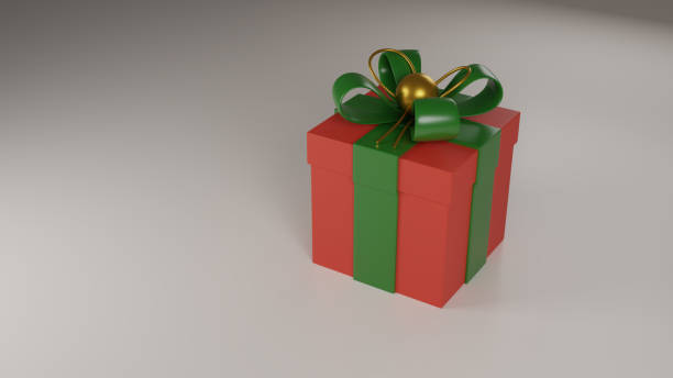 istock 3d rendering celebrate happy new year Christmas gift box present 3d Illustration 1454923980