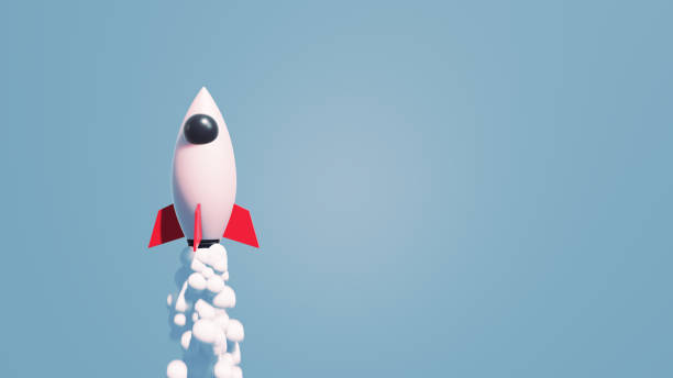 istock 3D Rendering Startup Rocket Traveler 3D Illustration Background 1454924014