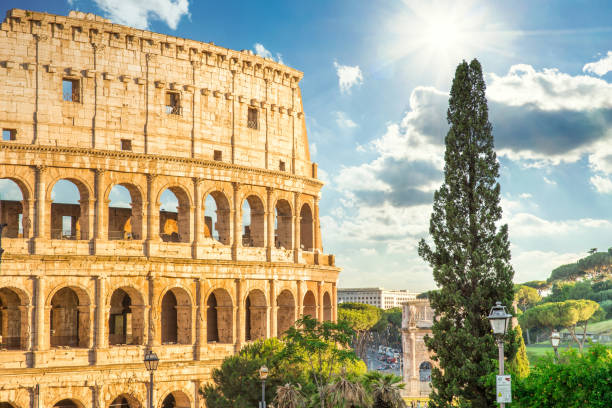 Roman Colosseum on a Sunny Day