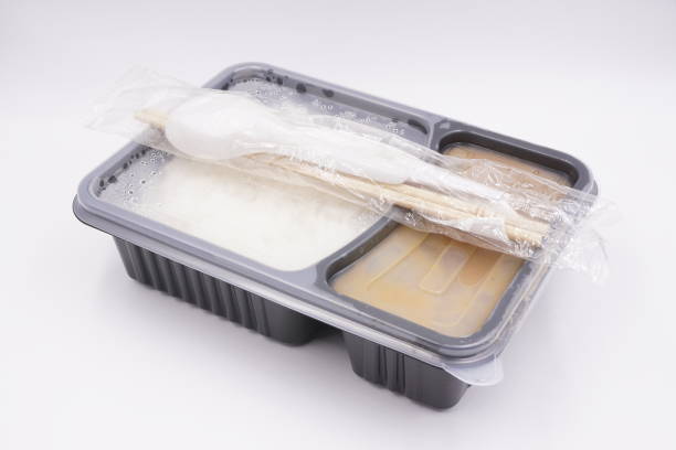 istock Cheap takeaway of curry rice box 1454931348