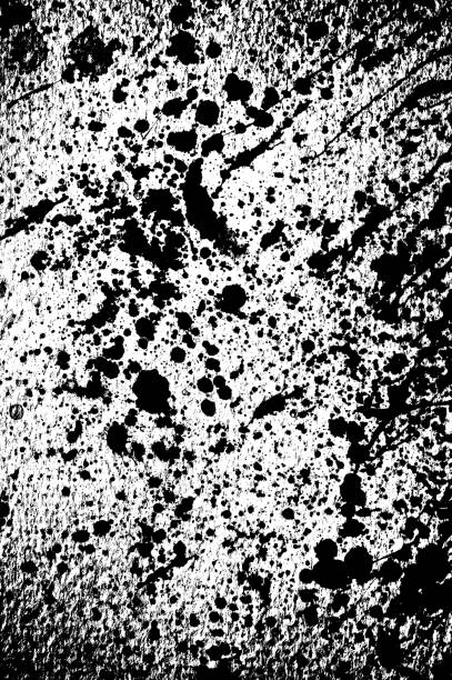 black and white textured background, color painted splash
