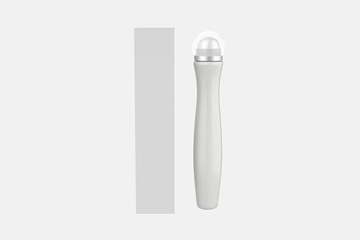 Cosmetic Bottle with Roller Ball Applicator Mockup. 3d illustration
