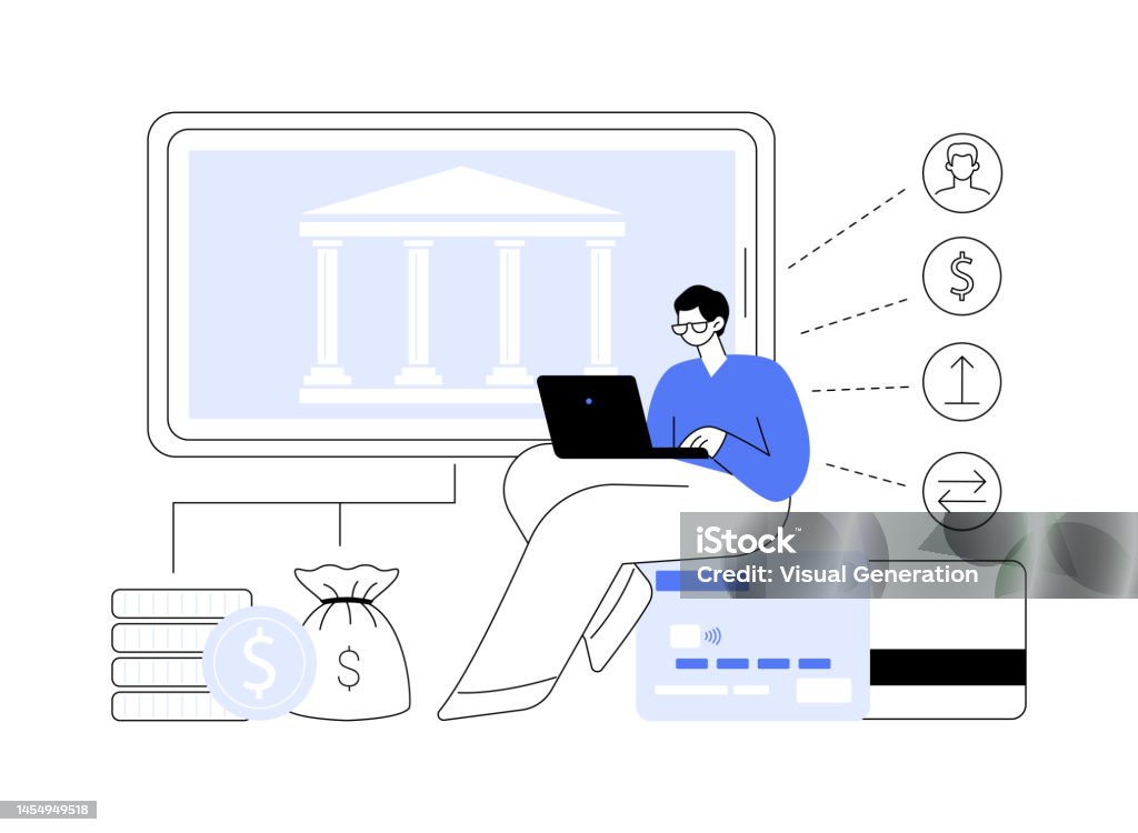 Banking Abstract Open Banking Platform Abstract Concept Vector Illustration Stock ...