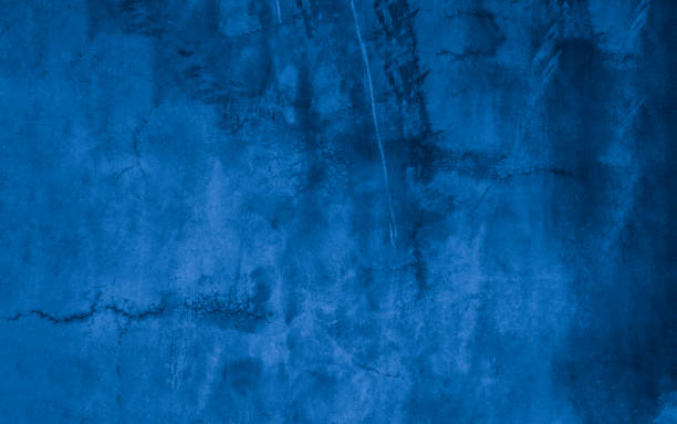 istock Old wall pattern texture cement blue dark abstract  blue color design are light with black gradient background. 1454952582