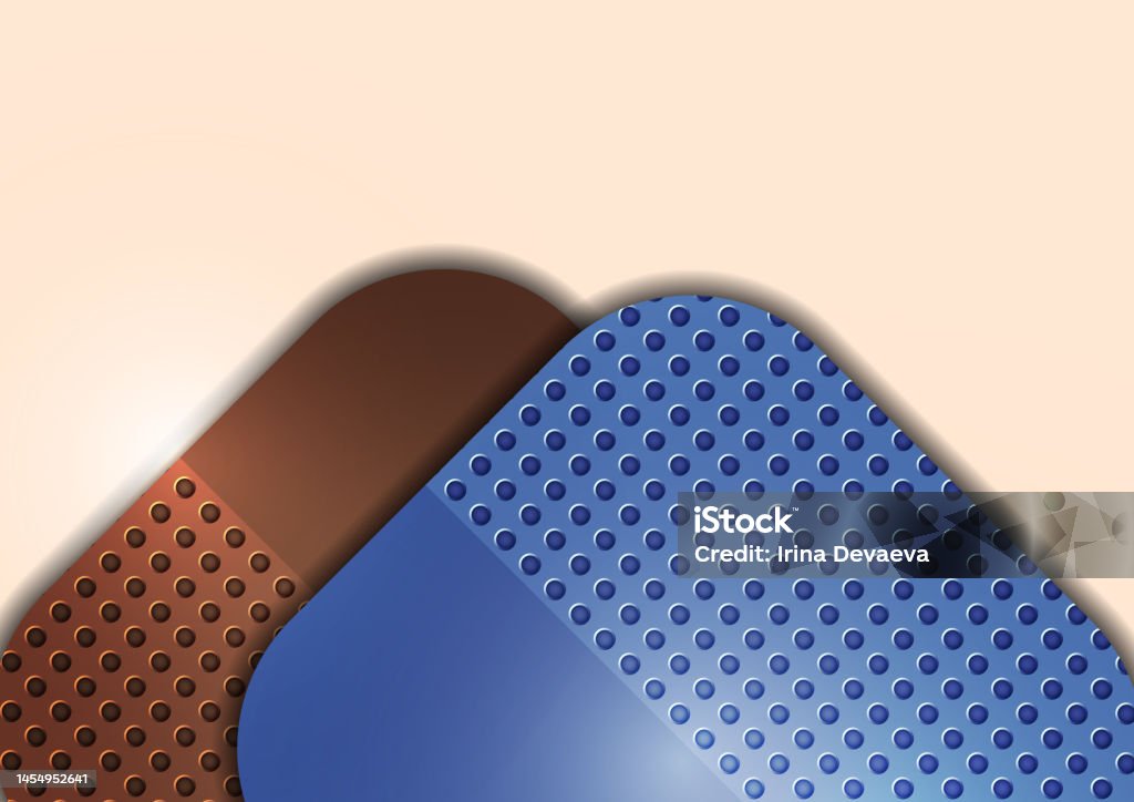 Perfaration Vector Abstract Design Square Round Background Perforation Vector Stock ...