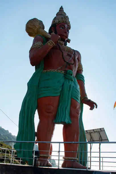 The hugh lord Hanuman or Bajrangbali statue at Kurseong, West Bengal.