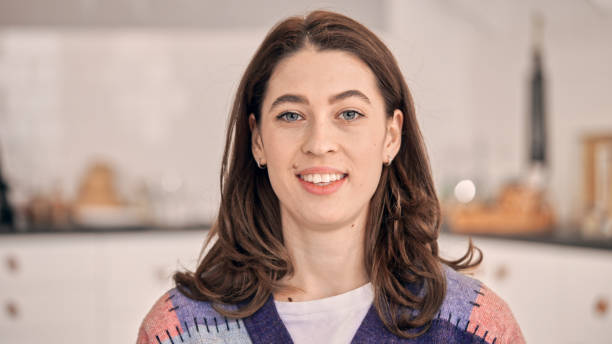 istock Caucasian young woman in Ukraine in a kitchen 1454963439