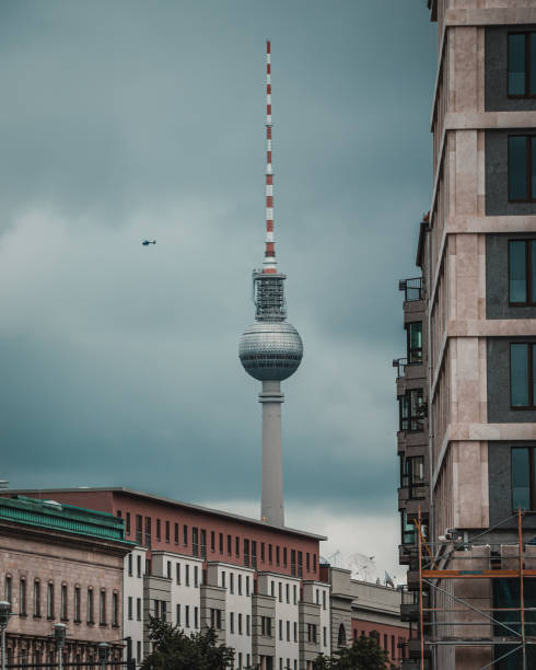 istock Berliner Fernsehturm on a dark cloudy day 1454963673