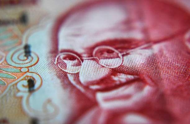 Pillars of Ashoka Pattern Design on Indian Banknote