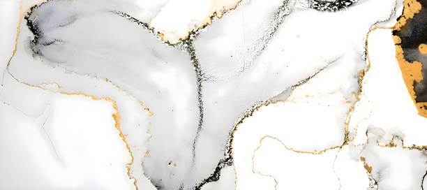 istock Abstract Detailed Natural beige or cream Marble texture surface background 1454969102