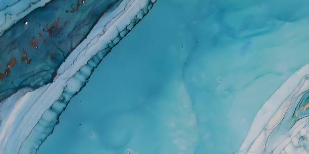 istock Luxury backdrop with blue marble texture in blue shades 1454969230