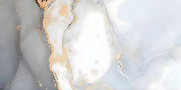 istock Luxury backdrop with white marble texture and gold details 1454969318