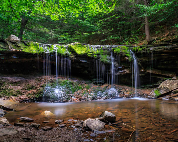 bellissimo paesaggio delle cascate oneida - oneida foto e immagini stock