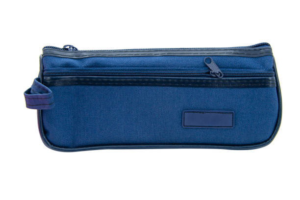 istock Pen pencil case for school isolated on the white background 1454977445