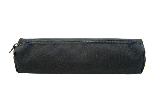 Pen pencil long case for school isolated on the white background