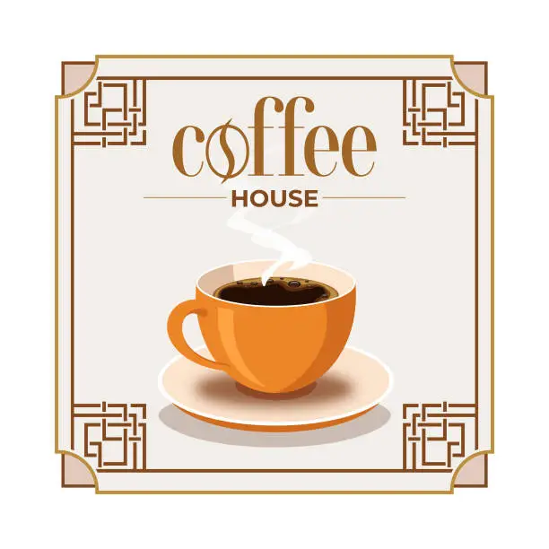 Vector illustration of Coffee shop banner