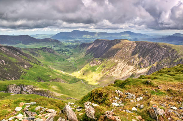 dolina newlands z dale head - saddleback mountain zdjęcia i obrazy z banku zdjęć