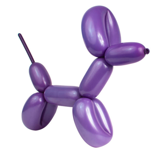 istock Party festive balloon dog twisting modeling isolated on the white background 1454978689