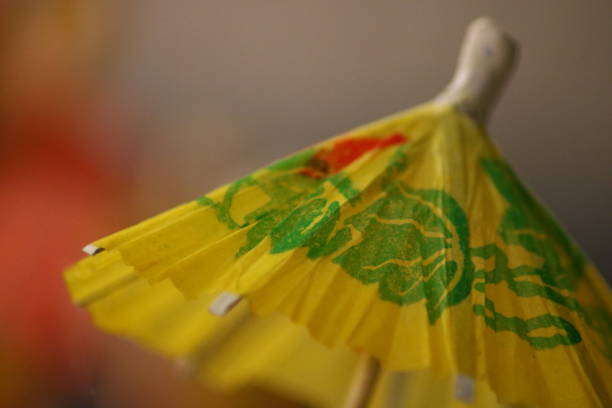 istock Paper cocktail umbrella 1454985723