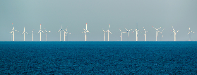 Offshore wind turbine off the Danish coast.