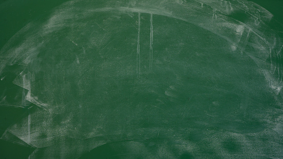 Green blank dirty chalkboard background - Empty blackboard texture with chalk