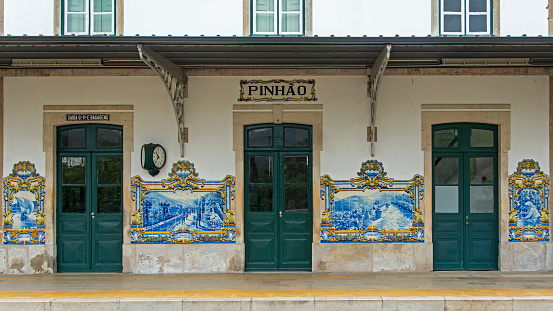 The train station in Pinhao, a small town along the Douro river between the vineyards of the famous port wine.