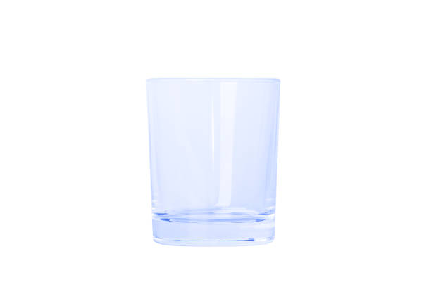 istock Glass empty glass of medium size. From blue glass. Isolated. 1454993358