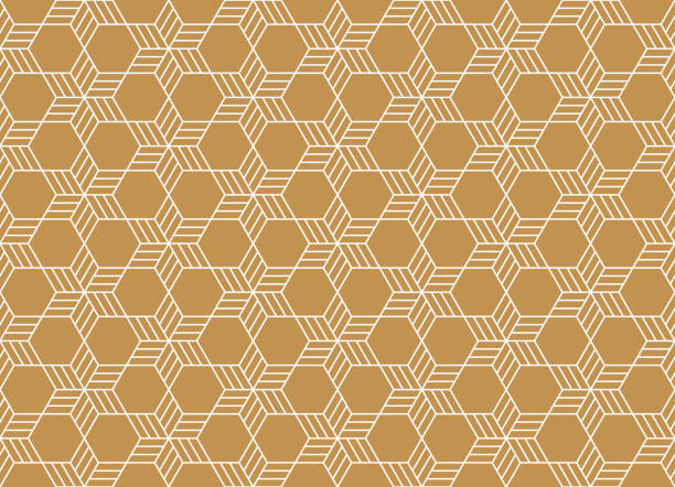 Hebrew outline intertwined stars of David in the form of honeycombs seamless pattern vector illustration Hebrew outline intertwined stars of David in the form of honeycombs seamless pattern vector illustration magen david adom stock illustrations