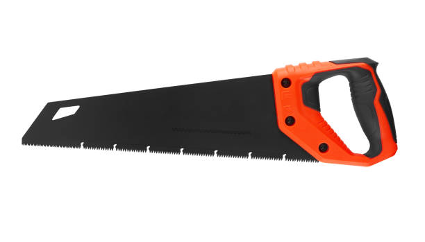 istock Hacksaw hand saw for sawing wood 1455009807