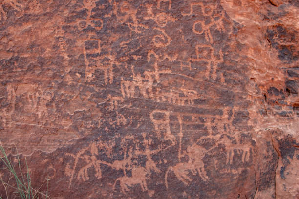 istock Rock carvings in Saudi Arabia 1455010784