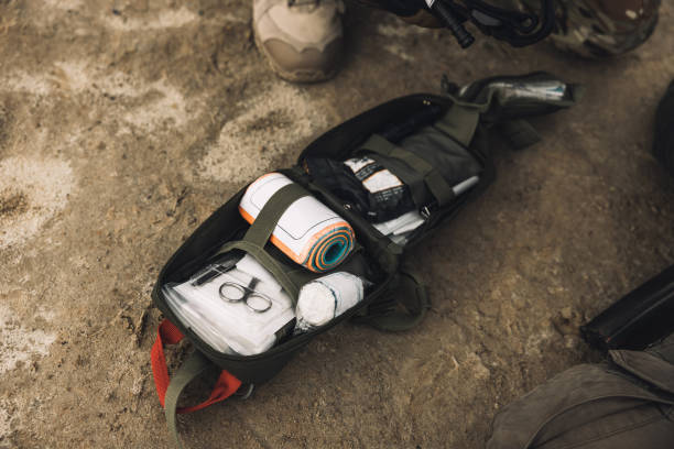 istock Close up of a first aid bag 1455011026