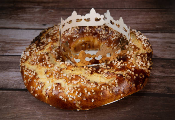 istock Epiphany cake or galette des rois in French 1455017591