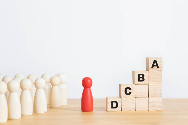istock study and education concepts with grade or level  of exam.competition and goal 1455018789