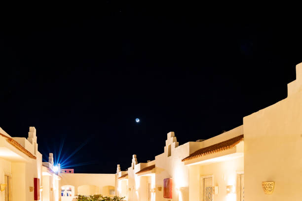istock starry night over the roofs of a egyptian resort 1455026708