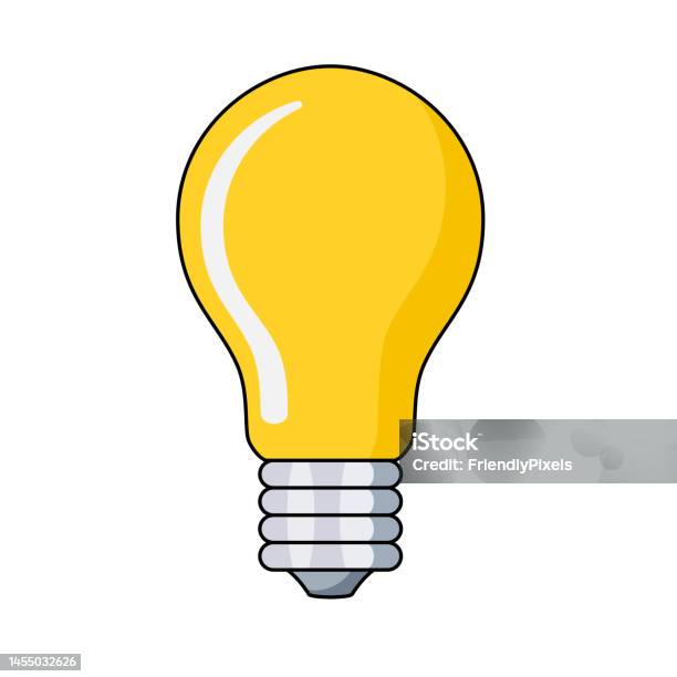 Light In Cartoon Light Bulb Vector Illustration Cartoon Stock Illustration - Download ...