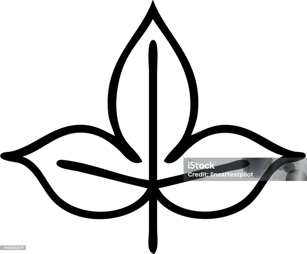 Vẽ Đường Phim Hoạt Hình Của Một Chiếc Lá Mùa Thu Hình minh họa Sẵn ...