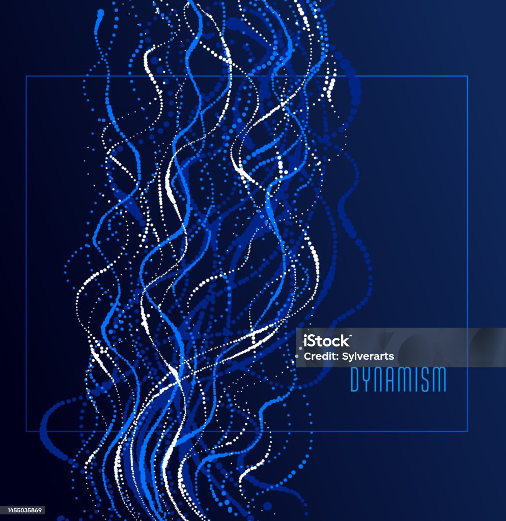 Particle Flow Colorful Particle Flow Array Colorful Vector Abstract Background Life Forms Bio ...