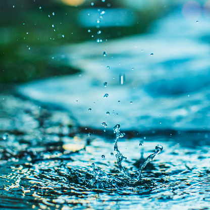 Water On White Background