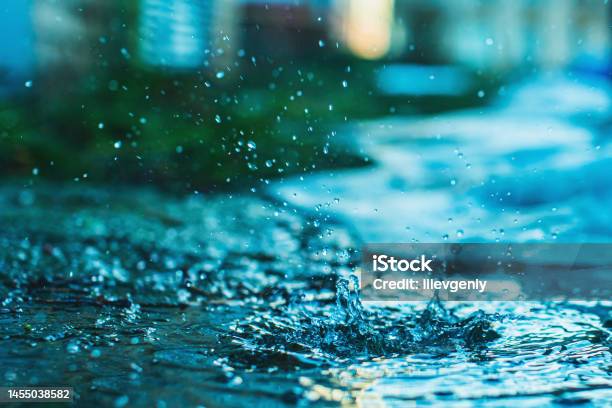 Rain Drop Stock Photo - Download Image Now - Water, Rain, Storm