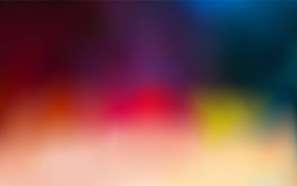 istock Calm horizontal blurred colorful background template in blue, beige and red colors 1455038635