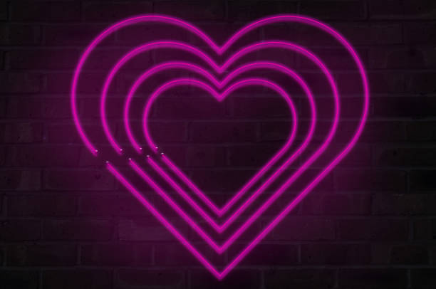 istock neon love heart sign 1455040040