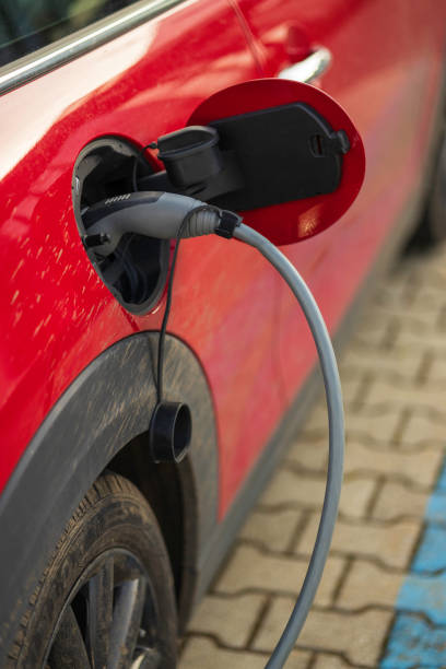 istock close up of a charging electric car 1455047888