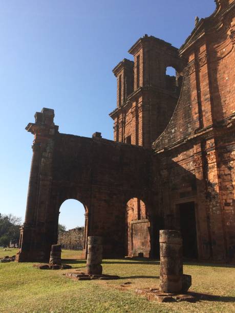 istock Ancient church in ruins 1455049109