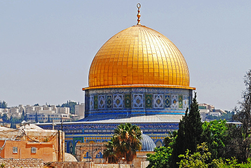 Jerusalem, Israel - May 17, 2012: The Dome of the Rock in the Old city of Jerusalem