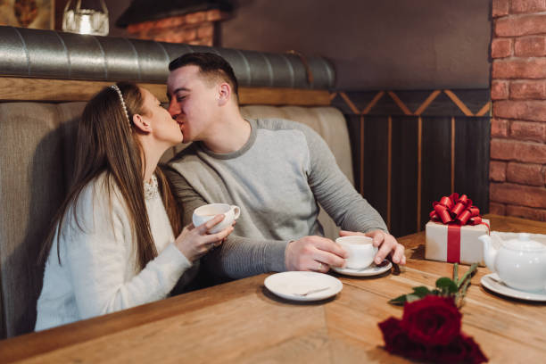 istock Couple dating on Valentine's day 1455057303