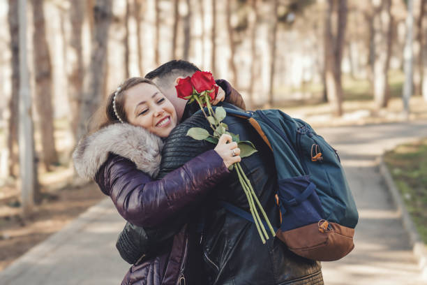 istock Couple dating on Valentine's day 1455057409