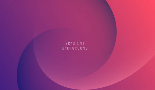 Soft gradient from purple to red circle shape background vector art illustration