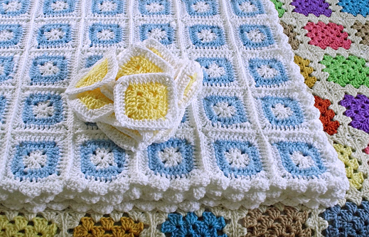 Crocheted Granny Squares and Granny Square Blankets