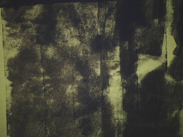 Abstract wall painting yellow and grey.Cements background abstract texture